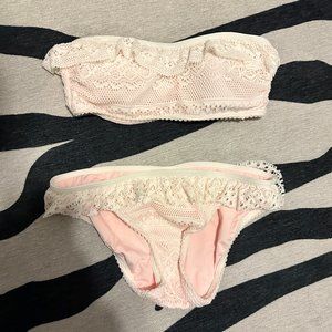 Kate Spade Lace Bandeau Swimsuit
